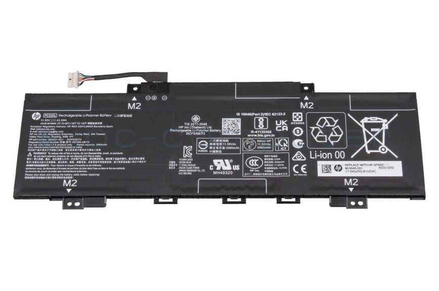 New Genuine Laptop Battery Pack for HP Pavilion x360 14-BA 14-CD 14-DW 15-ER Convertible 14-DY 14M-DY Aero 13-BE PC03XL PC03043XL HSTNN-OB1W M24421-271 M24421-AC1 M24648-005 M24648-007 Original 43.3Wh 11.55V