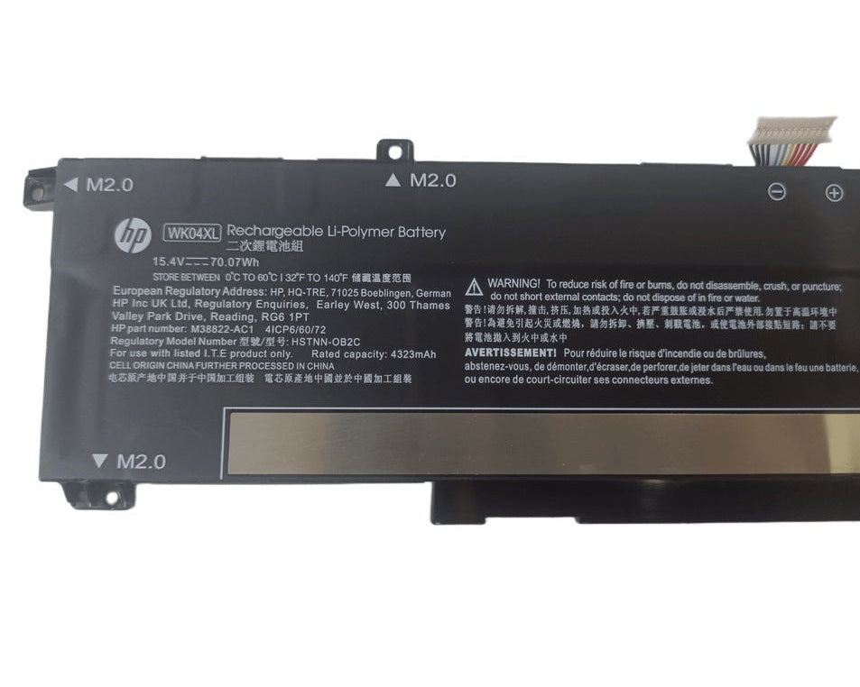 New Genuine Laptop Battery Pack for HP Victus 16-B 16-D 16-E WK04XL HSTNN-IB9V HSTNN-OB2C M38822-171 M38822-AC1 M39179-005 Original 70.07Wh 15.4V