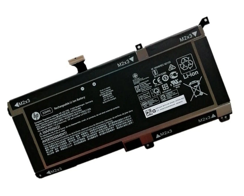 New Genuine Laptop Battery Pack for HP EliteBook 1050 G1 ZBook Studio G5 X360 G5 EB1050G1 ZBook Studio G5 2ZC49EA 2ZC50EA 2ZC51EA 2ZC52EA 4QH10EA ZBook Studio X360 G5 5CN15PA 2ZC63EA 2ZC62EA ZG04XL ZG04064XL ZG04064XL-PL L07046-855 L07352-1C1 HSTNN-IB81 Original 15.4V 64Wh 4165mAh 4-Cell