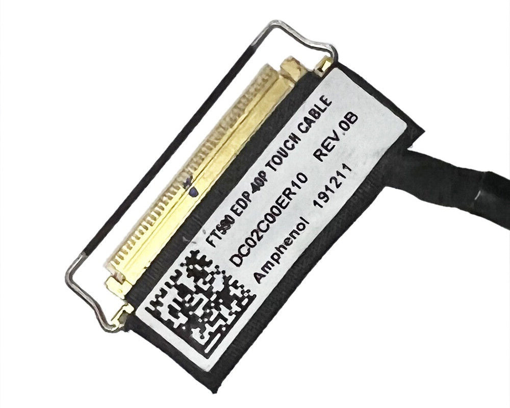 New Laptop LCD LED LVDS EDP Touch Screen Display Video Cable for Lenovo ThinkPad P15S P53S T15 T590 DC02C00ER10 DC02C00ER20 01YT324 FHD FT590 40-Pin TS