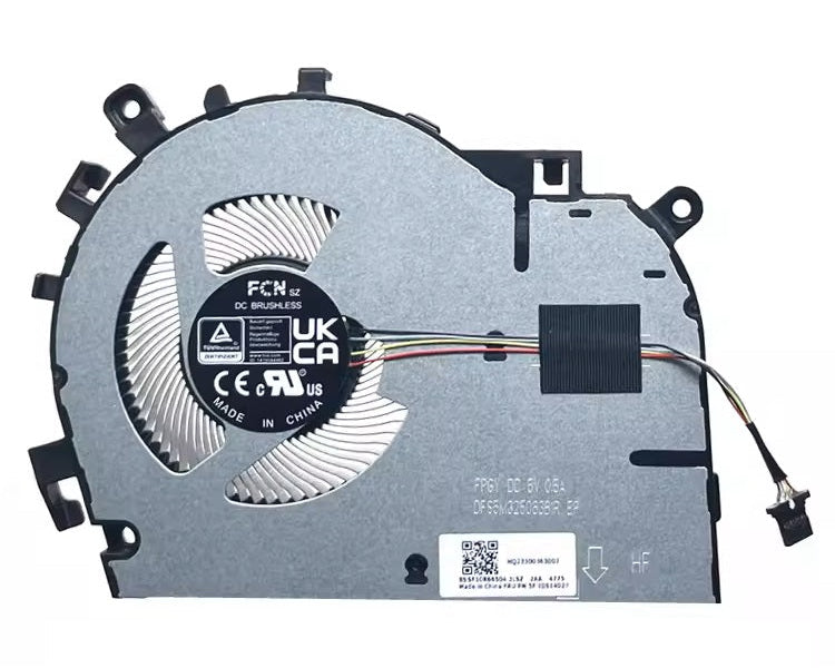 New Laptop GPU Cooling Fan for Lenovo ThinkBook 16 Gen 4+ G4+ ARA 21D1 IAP 21CY 5F10S14027 5F10S14026 DFS5M325063B1R FPGY BA507ASNNF2100TN НQ23300364007 НQ23300363007 DC5V