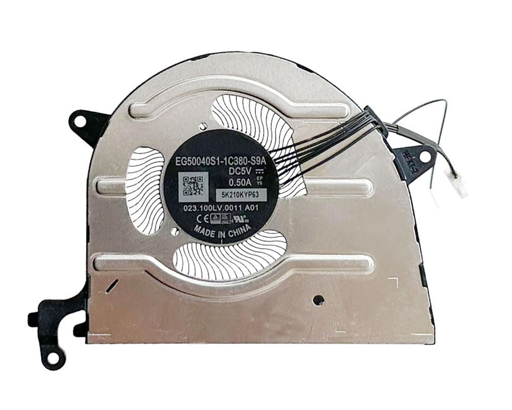 Lenovo Laptop CPU Cooling Fan for ThinkPad P16 Gen 1 G1 X13 Yoga Gen 2 3 G2 G3 023.100LV.0011 EG50040S1-1C380-S9A EG50040S1-1C380-S9A NS85C46-20F07 5H41B77262 5H41B77344 5H41C81978 New