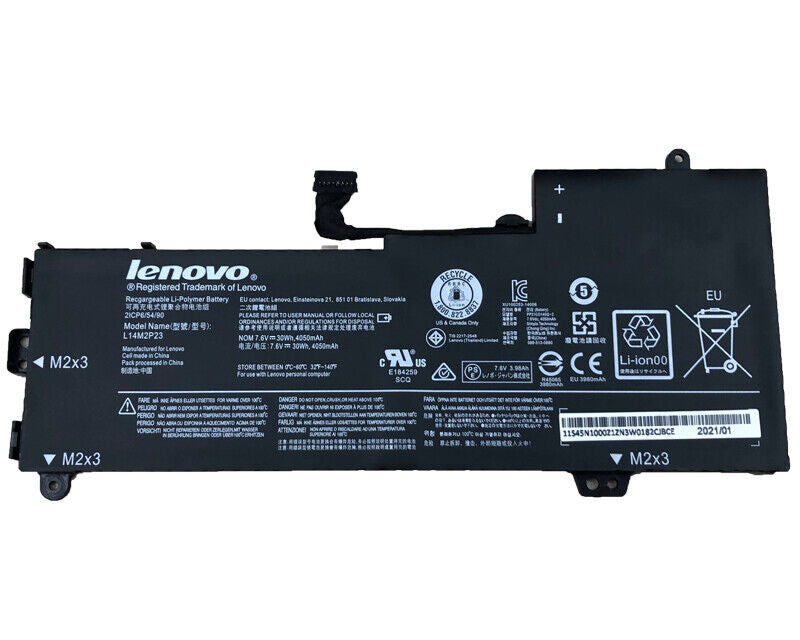 New Genuine Laptop Battery Pack for Lenovo IdeaPad U30-70 U31-70 E31-80 E31-70 E31-80 L14S2P22 L14M2P23 L14M2P24 L14L2P22 Original 30Wh/35Wh 7.4V