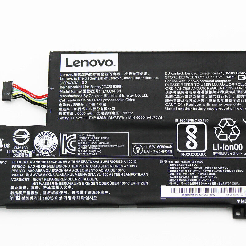 Lenovo Battery Pack for Yoga 720-15IKB 80X7 - L16M6PC1 L16L6PC1 New