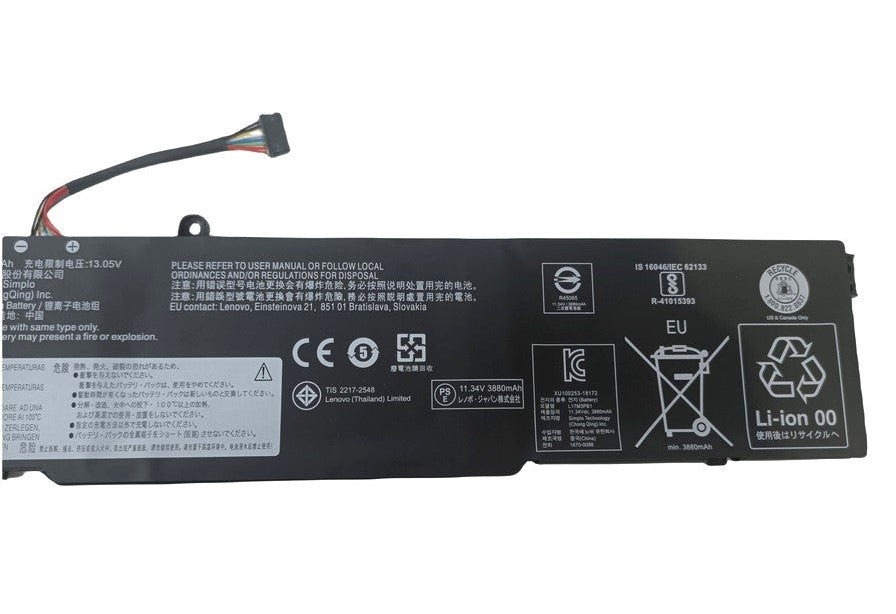 New Genuine Laptop Battery Pack for Lenovo IdeaPad 330-15ICH 81FK 330-17ICH 330G L17M3PB1 L17C3PB0 L17D3PB0 5B10Q71251 5B10Q71252 5B10Q71254 5B10R46704 3ICP6/54/90 Original 45Wh 11.34V