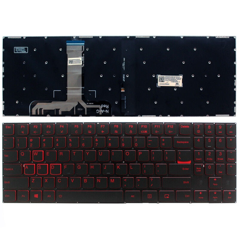 Lenovo New Laptop Keyboard US English Backlit for Legion Y520-15IKB Y545-OG0 Y720-15IKB R720- 15IKB Y7000 Y7000P R720 SN20M27556 V160420FS1-US PC5YB-US NSK-BUDBN PK1313B5B00 9Z.NDKBN.D01 SN20M27498