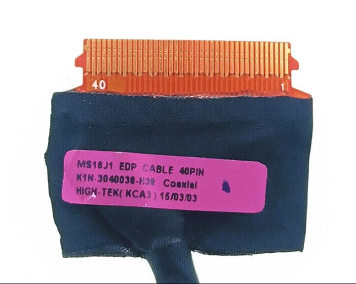 New Laptop LCD LED LVDS EDP Display Video Screen Cable for MSI GE62 MS16J1 MS-16J1 K1N-3040036-H39 4K UHD 144Hz 40-Pin