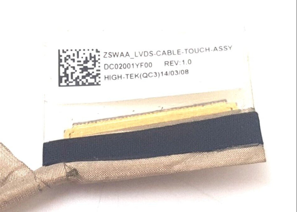 New Laptop LCD LED LVDS Touch Screen Display Video Cable for Toshiba Satellite C55 C55-B C55T C55T-B C55DT C55DT-B K000889280 DC02001YF00 ZSWAA TS