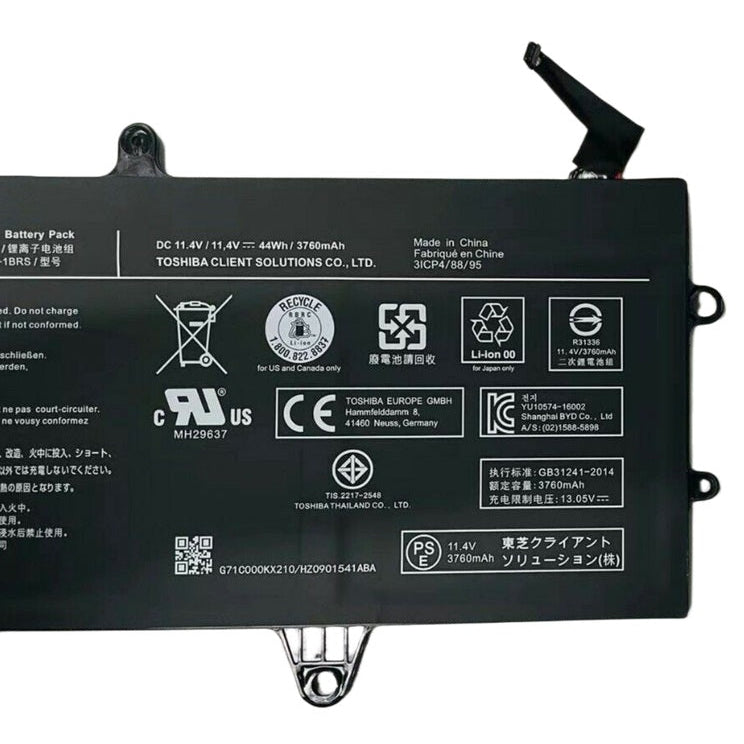 New Genuine Laptop Battery Pack for Toshiba Portege X20W X20W-D X20W-E PA5267U-1BRS PA5267U-1BAS Original 44Wh 11.4V