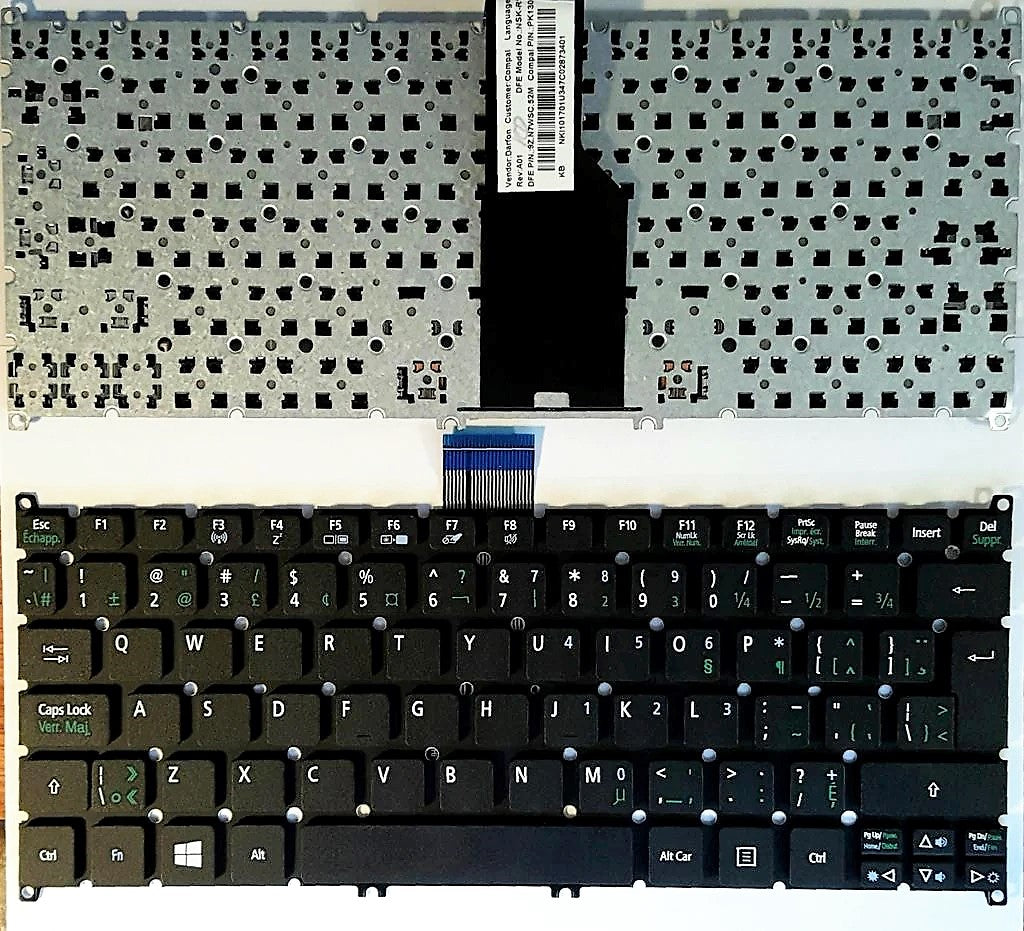 Acer NK.I1017.01U Keyboard CA V5-121 V5-123 V5-131 V5-171 AO725 AO756 NSK-R15SC 9Z.N7WSC.52M