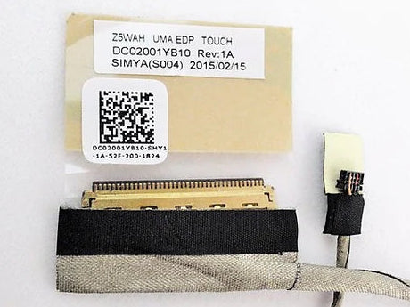New Laptop LCD LED EDP Touch Screen Display Video Cable for Acer Aspire E5-511 E5-511G E5-511P E5-571 E5-571G E5-571P E5-571PG V3-572 V3-572G V3-572P V3-572PG V5-572 V5-572G V5-572P V5-572PG 50.DC02001YB10 MM6N2.001 Z5WAH UMA TS