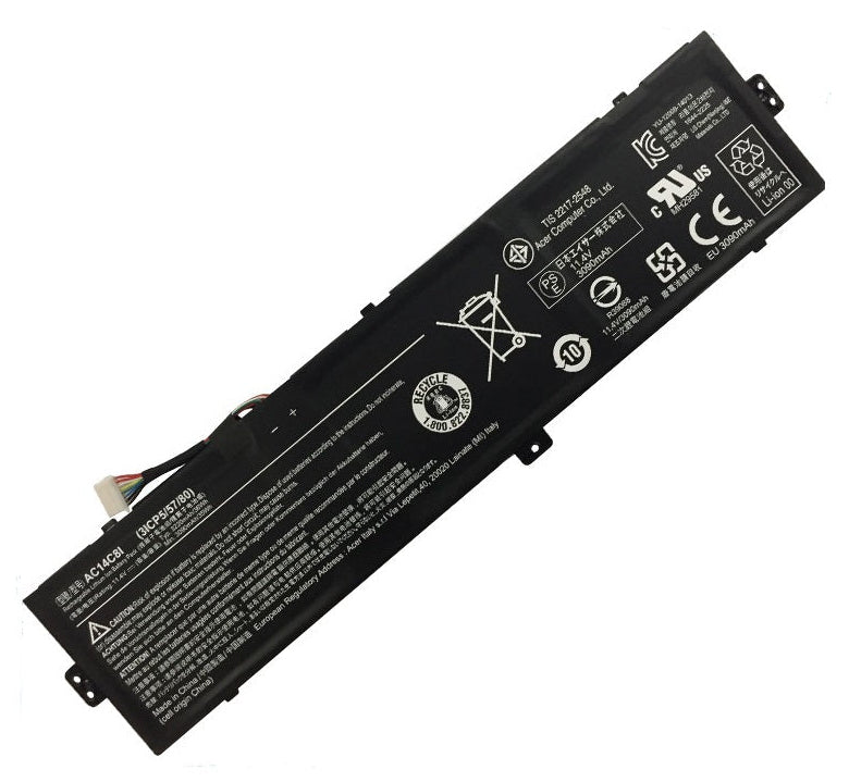 New Genuine Laptop Battery Pack for Acer Switch 12 SW5-271 AC14C8I KT.0030G.007 Original 3-Cell 36Wh 11.4V