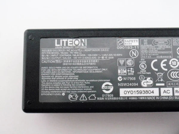 Acer Laptop Genuine AC Power Supply Adapter Charger with Cord for Aspire TravelMate Gateway PA-1650-2 AP.06503.024 Used