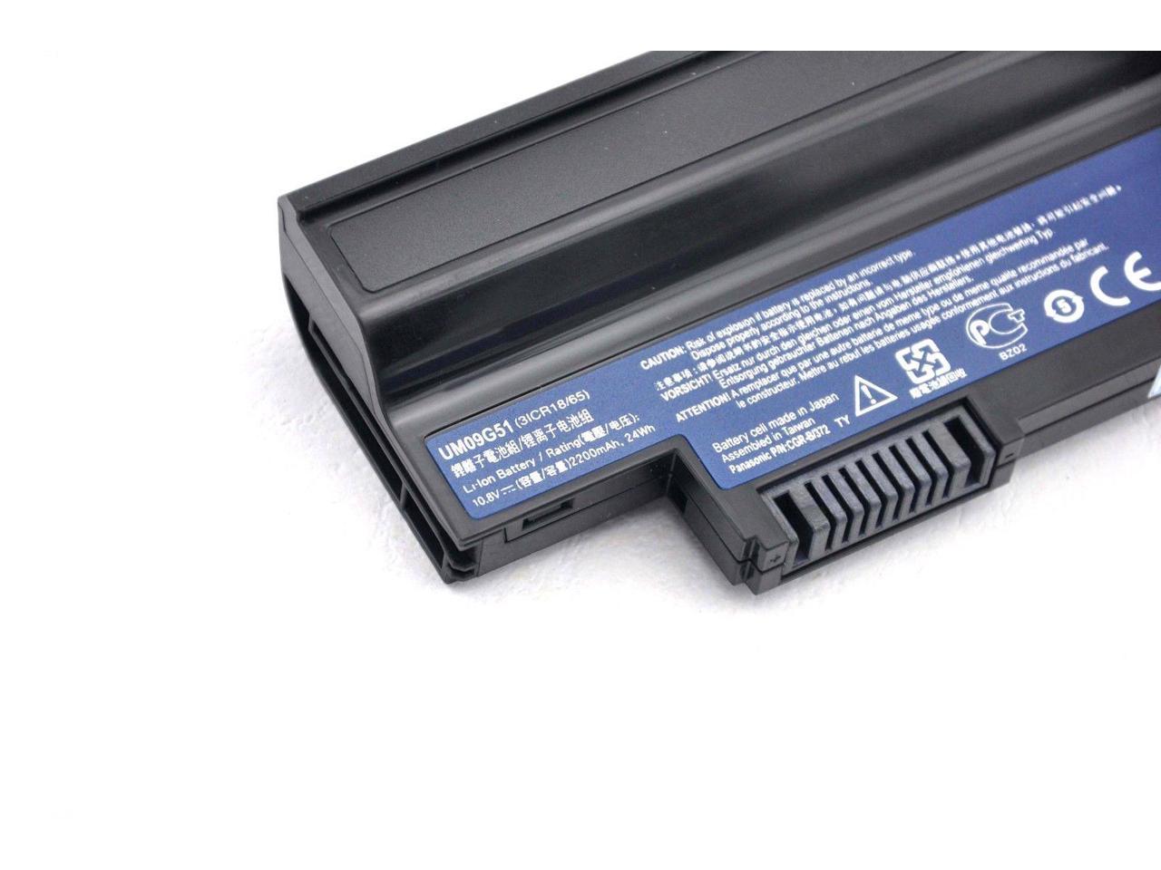 Acer UM09H31 New Battery Pack 6-Cell Aspire One 532h 533 AO532 A0533