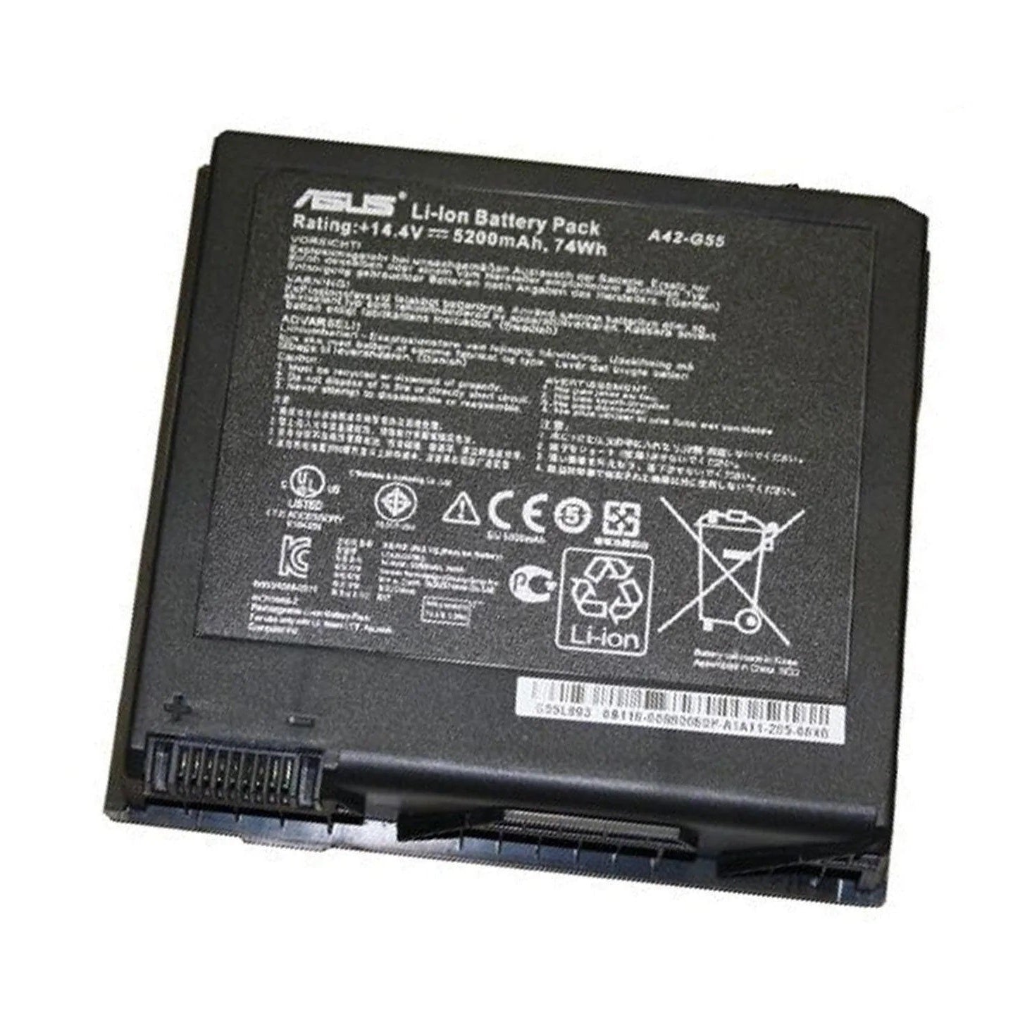 New Genuine Laptop Battery Pack for ASUS G55 G55V G55VM G55VW A42-G55 0B110-00080000 0B110-00080000M Original Li-ION 8-Cell 74Wh 14.4V