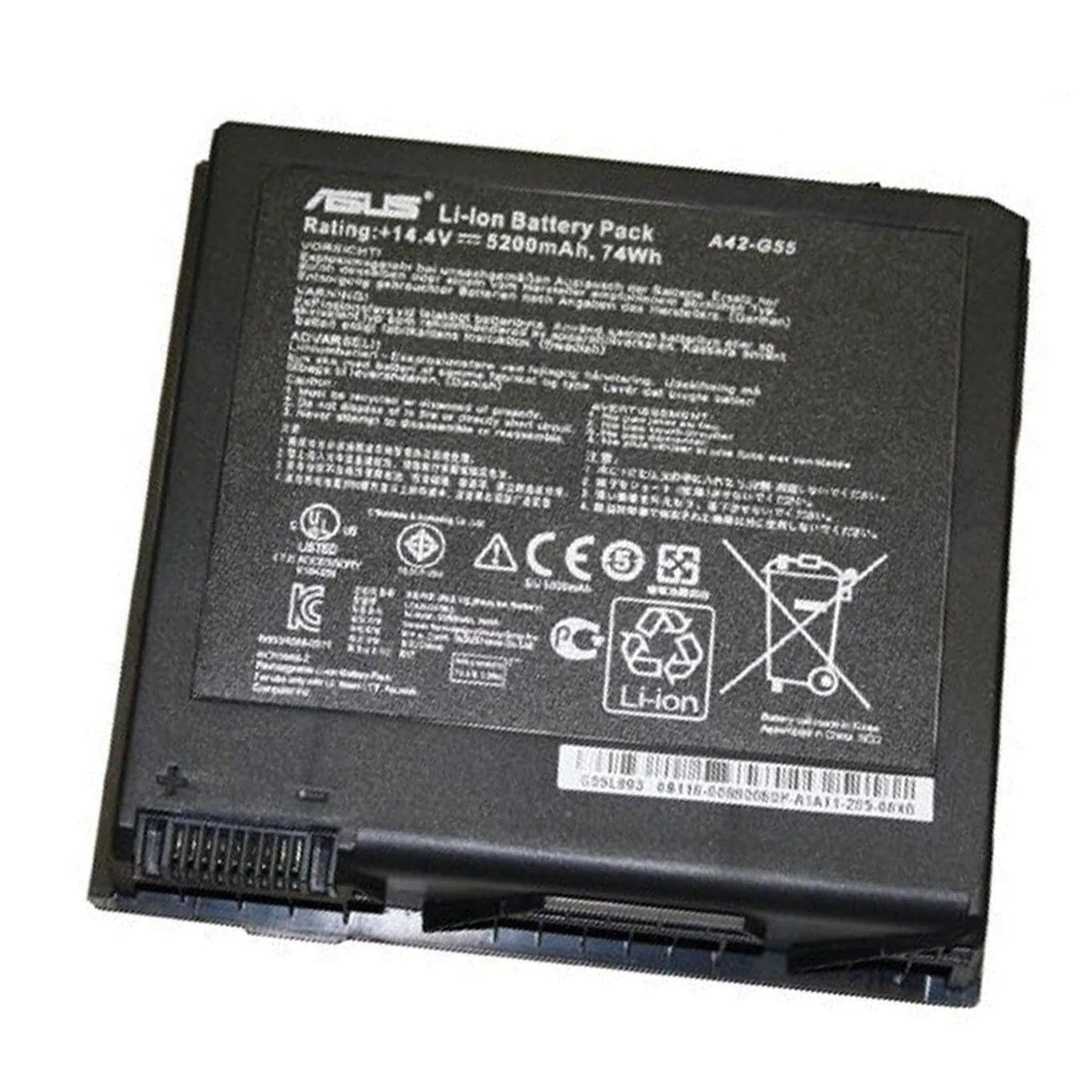 New Genuine Laptop Battery Pack for ASUS G55 G55V G55VM G55VW A42-G55 0B110-00080000 0B110-00080000M Original Li-ION 8-Cell 74Wh 14.4V