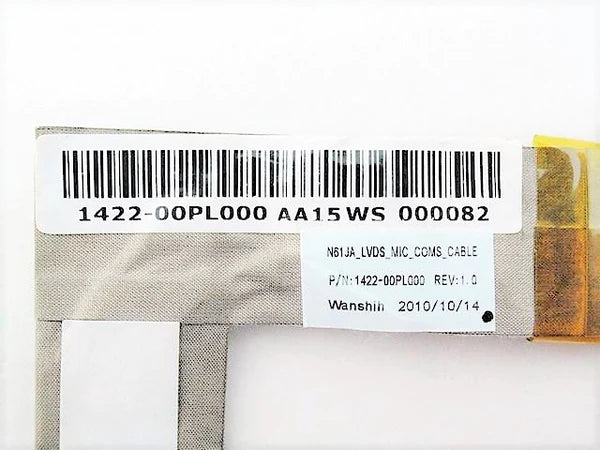 ASUS 1422-00PL000 LCD Cable N61JQ N61JV N61VF N61VG N61VN 1422-00PK0AS 14G22100500M
