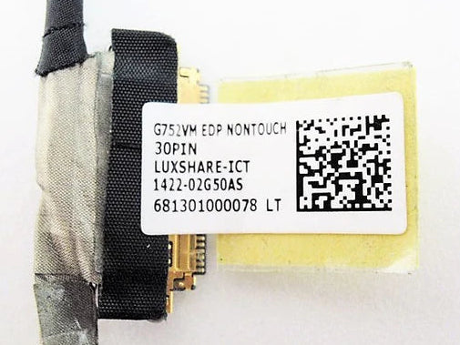 New Laptop LCD LED EDP Non-Touch Screen Display Video Cable for ASUS ROG G752V G752VL G752VM G752VS G752VT 1422-02G50AS 30-Pin NTS