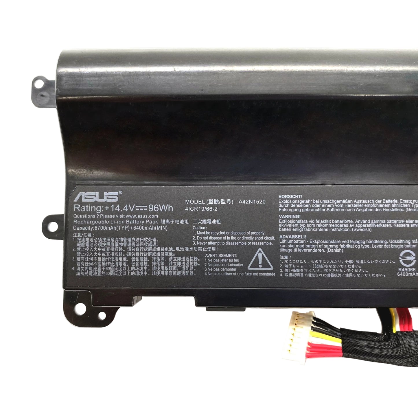 New Genuine Laptop Battery Pack for ASUS ROG G752VS G752VY GFX72 GFX72J GFX72V GFX72VY A42N1520 0B110-380000 0B110-380200 Original 8-Cell 90Wh 15V