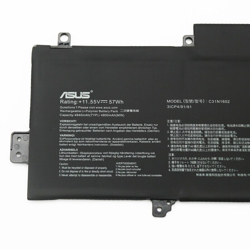 ASUS C31N1602 Battery ZenBook U3000U UX330 UX330U UX330UA UX330UAK 0B200-02090000
