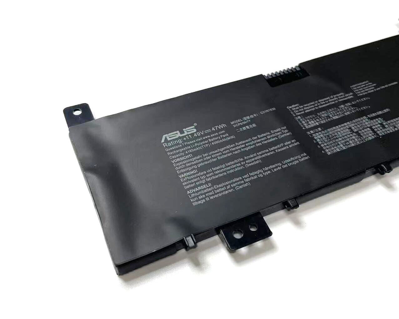New Genuine Laptop Battery Pack for ASUS VivoBook Pro 15 M580V N580GD N580VD N580VN X580GD X580VD X580VN C31N1636 0B200-02580000 0B200-02580100 0B200-02580200 Original 3-Cell 47Wh 11.49V