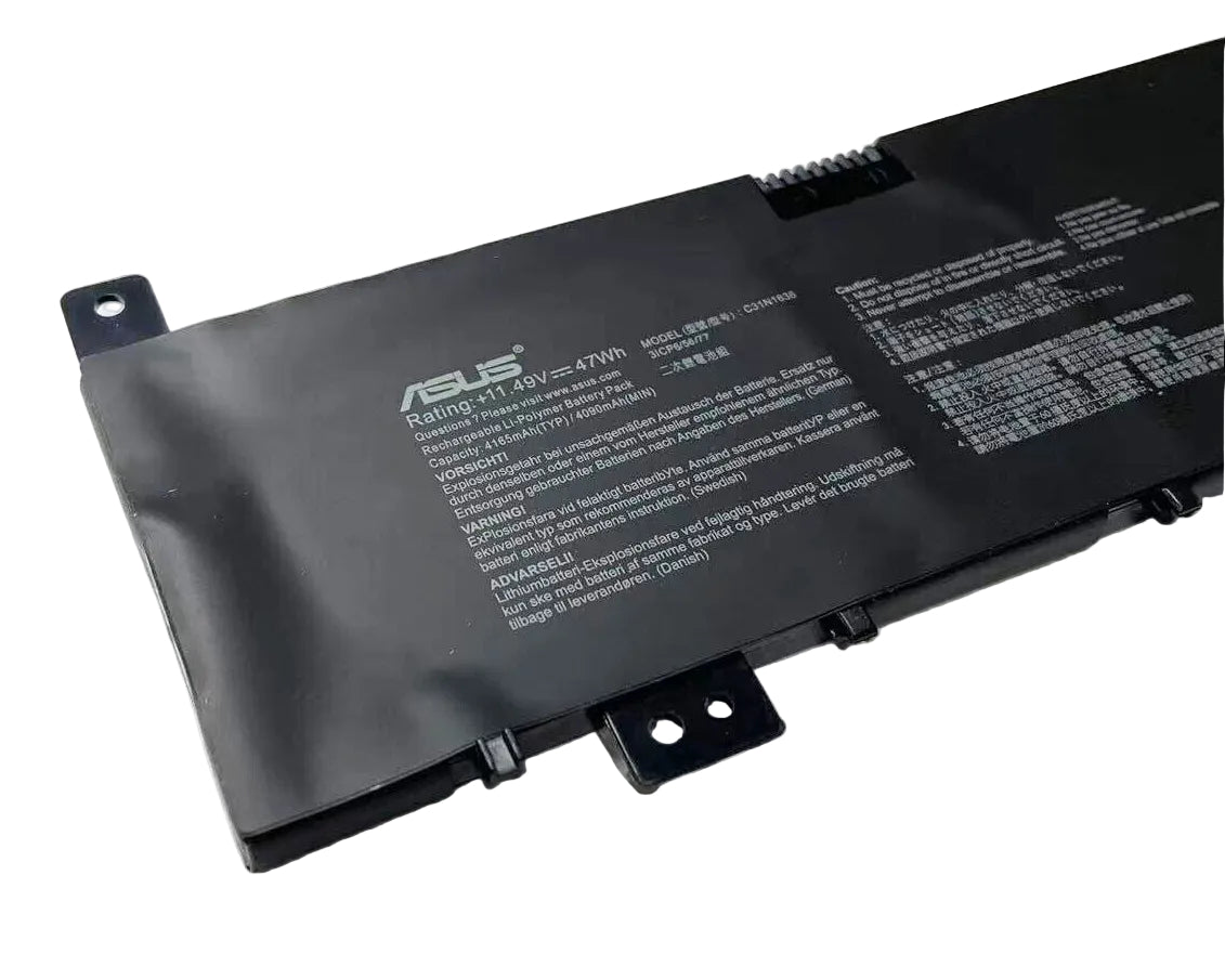 New Genuine Laptop Battery Pack for ASUS VivoBook Pro 15 M580V N580GD N580VD N580VN X580GD X580VD X580VN C31N1636 0B200-02580000 0B200-02580100 0B200-02580200 Original 3-Cell 47Wh 11.49V