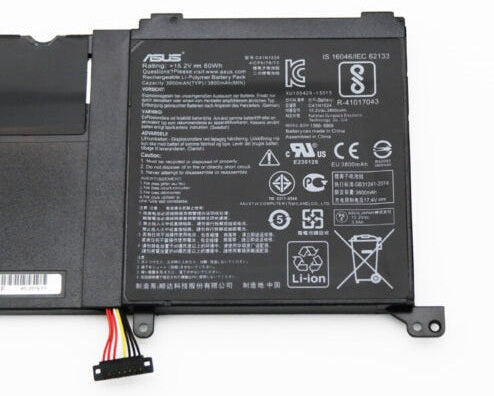 New Genuine Laptop Battery Pack for ASUS ROG G501VW ZenBook G60V N501JW UX501JW UX501VW 0B200-01250200 C41N1524 Original 6-Cell 60Wh 15.2V