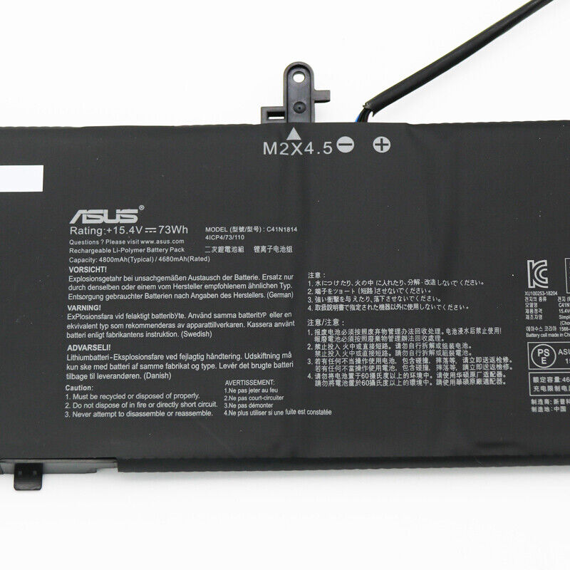 ASUS C41N1814 Battery BX533FD RX533FD UX533 UX533FD UX533FN U5300FD C41PPEH 0B200-03120000 0B200-03120100