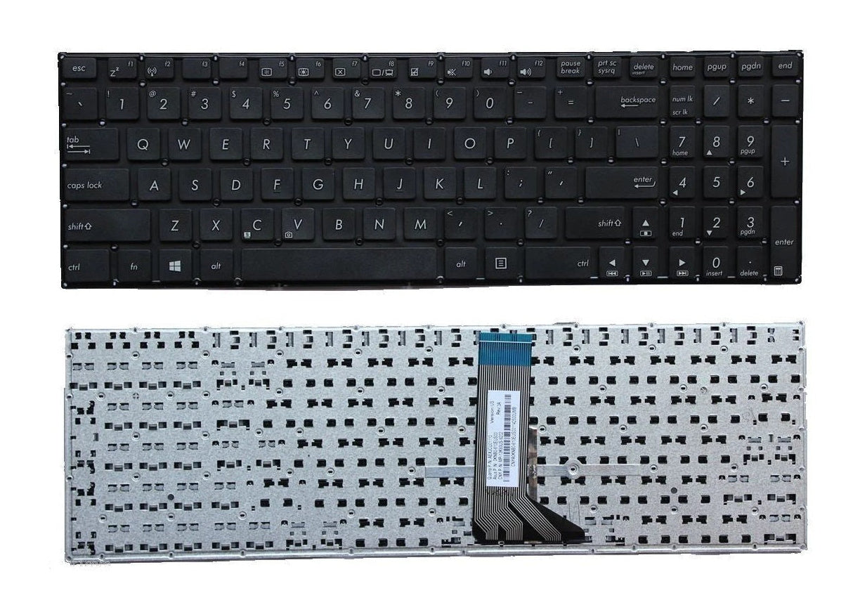 New Laptop US English Keyboard for ASUS A56 K56 A550V A550VB A550VC A550Z A550ZA A550ZE A552 A552EA A552M A552MD A552MJ A552WA R510 R510C R510CA R510CC R510L R510LA R510LB R510LC X550 X550C X550CA X550CC X550CL X550DP X550E X550EA X550J X550JD X550JK X550L X550LA X550LAV X550LB X550LC X550LD X550LDV X550LN X550LNV X550V X550VB X550VC X550VL X550Z X550ZA X550ZE X552 X552E X552EA X552W X552WA X552WE 0KNB0-612BUS00 9Z.N8SSU.401 0KN0-PE1US13 No Cover/Frame