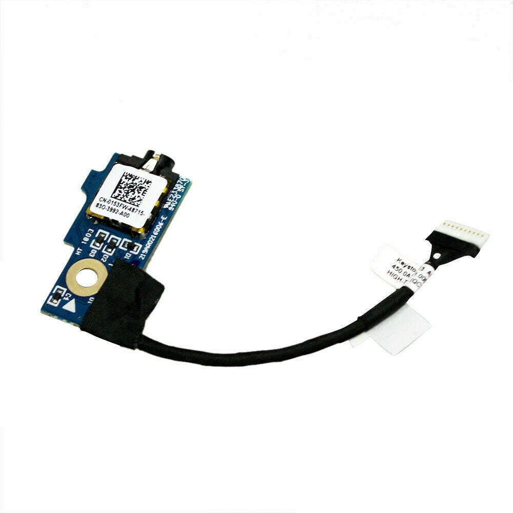 New Laptop Audio Headphone Jack Port Socket for Dell Latitude 13 3380 Chromebook 0153FW 153FW