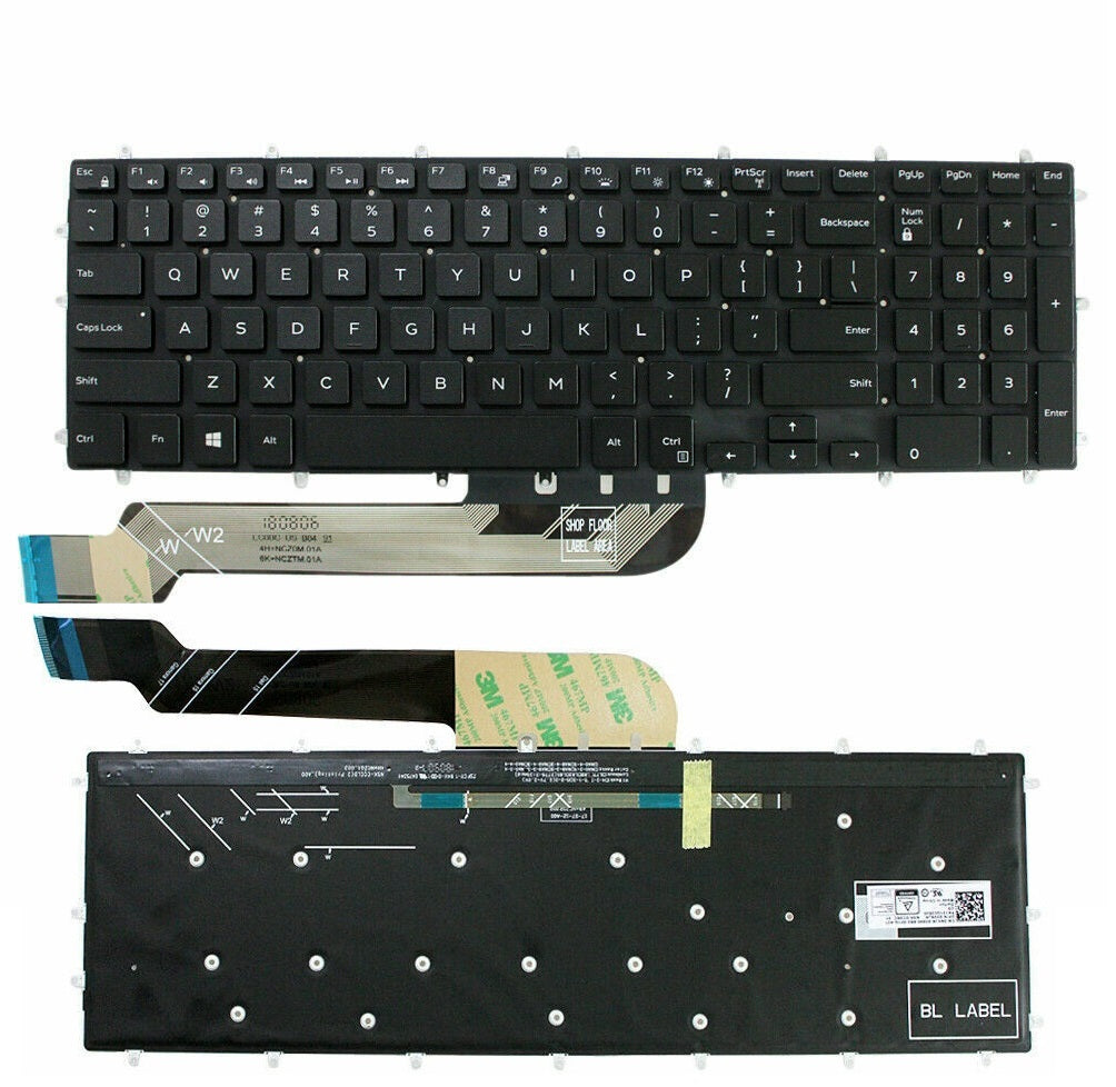 Dell Laptop Keyboard US English Backlit for Inspiron 15 5567 5570 5575 7566 7567 17 7773 7778 7779 03NVJK 3NVJK New