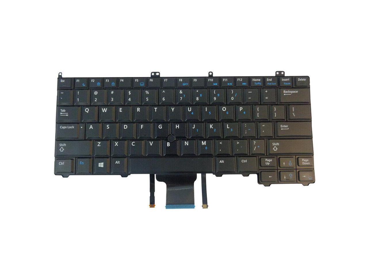 Dell 8PP00 New Keyboard US English Backlit Latitude E7240 E7440 RXKD2 RXKD2 NSK-LD0BC PK130VN1B00