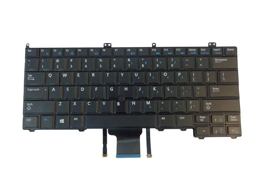 Dell Laptop Keyboard US English Backlit with Pointer for Latitude E7240 E7440 PK130VN1B00 NSK-LD0BC 08PP0 0RXKD2 8PP00 RXKD2 4W6PV 04W6PV New