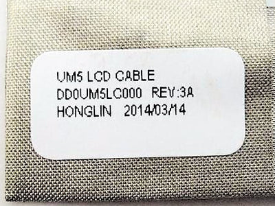 New Laptop LCD LED LVDS Display Video Screen Camera CCD Cable for Dell Inspiron 1764 DD0UM5LC002 DD0UM5LC000 00TMY1 0TMY1 F77MK 0F77MK UM5