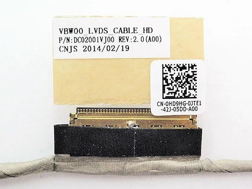 New Laptop LCD LED LVDS Touch Screen Display Video Cable for Dell Inspiron 15 3521 3537 5521 5537 DC02001VJ00 HD9HG 0HD9HG VBW00 HD TS