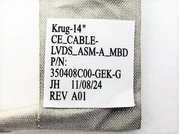 Dell New LCD LED LVDS Display Panel Video Screen Cable Krug-14 Latitude E5420 350404B00-600-G 0PC9KH PC9KH