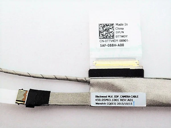 Dell Laptop LCD Video Cable for Inspiron 15 7568 15-7568 450.05P08.0001 450.05P03.0001 0TTWDY TTWDY TNGRW 0TNGRW New LCD LED Display Touch Screen Cable TS UHD