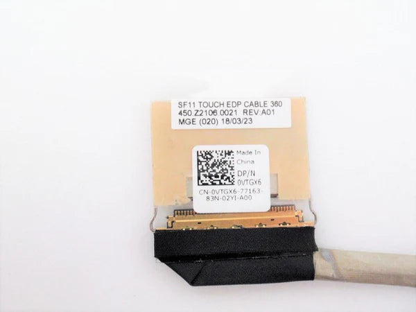Dell Laptop LCD Video Cable for Chromebook 11 5190 11-5190 450.Z2106.0001 0VTGX6 VTGX6 New LCD LED EDP Display Touch Screen Video Cable 360 SF11