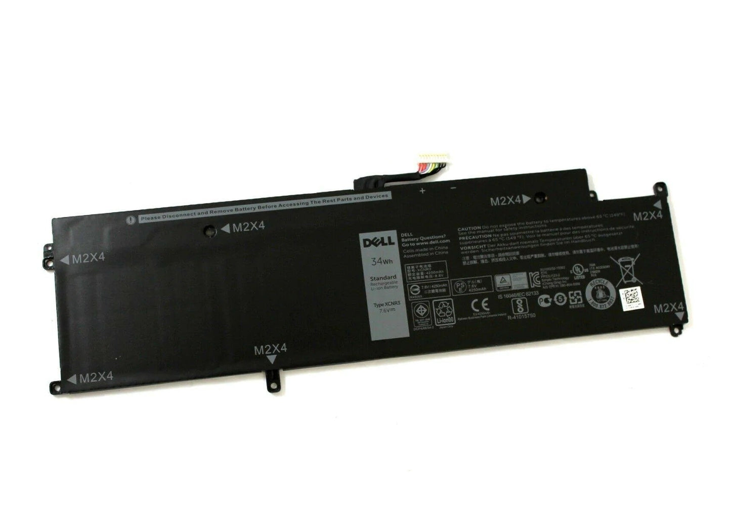 New Genuine Laptop Battery Pack for Dell Latitude 13 7370 13-7370 E7370 XCNR3 0MH25J 0N3KPR 0P63NY 0WY7CG Original 4-Cell 34Wh 7.6V MH25J N3KPR P63NY WY7CG