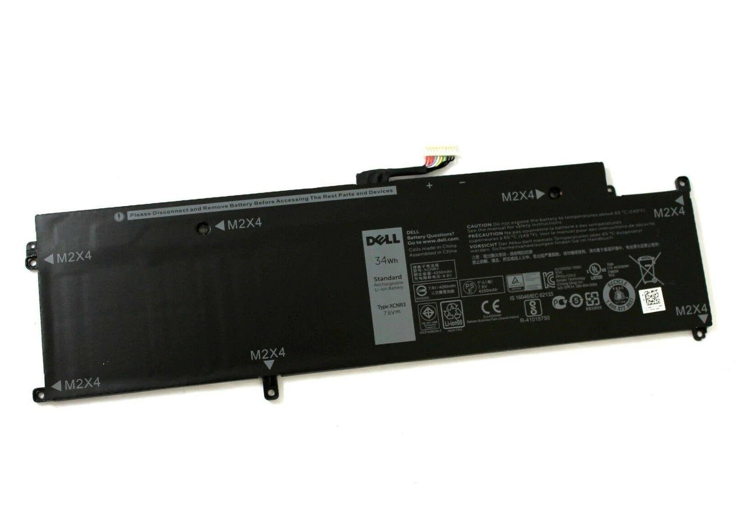 New Genuine Laptop Battery Pack for Dell Latitude 13 7370 13-7370 E7370 XCNR3 0MH25J 0N3KPR 0P63NY 0WY7CG Original 4-Cell 34Wh 7.6V MH25J N3KPR P63NY WY7CG
