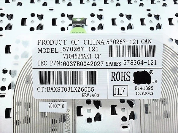 HP Keyboard French Canadian for Mini 5101 5102 5103 5105 - 570267-121