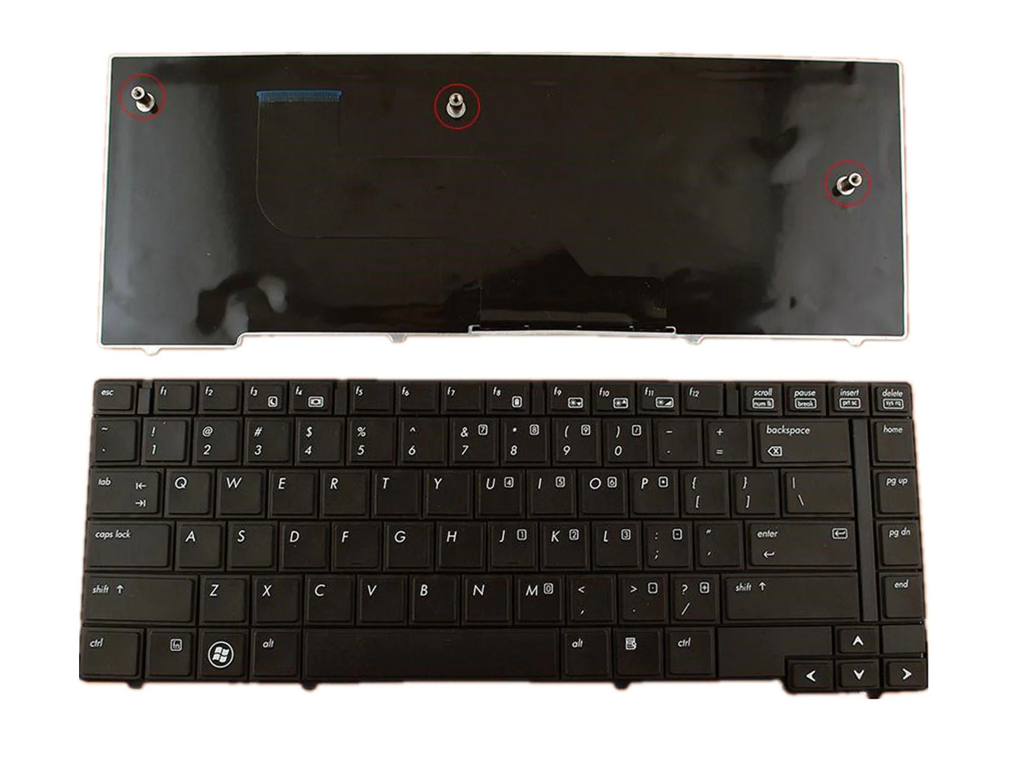 HP Laptop Keyboard US English No Pointer for EliteBook 8440p 8440w PK1307D1A00 PK1307D2A00 594052-001 New