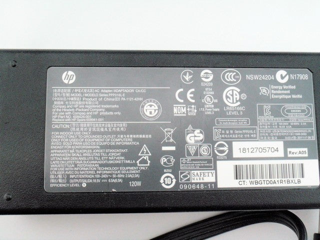 HP Laptop Genuine AC Power Supply Charger Adapter 19.5V 120W for Compaq 2210b 2510p 2710p 6510b 6515b 6710b 6710s 6715b 6715s 6720s NC2400 NC4400 NC6320 NC6400 NC8340 NC8430 NW9440 NX6310 NX6315 NX6320 NX6325 NX7300 NX7400 NX9420 EliteBook 8570w Mobile Workstation HDX16 HDX18 HDX18T HDX9000 Pavilion DV2 DV3 DV4 DV5 DV6 DV7 391173-001 384020-001 384021-001 516562-001 516562-001 409992-001 608426-001 693709-001 609941-001 New