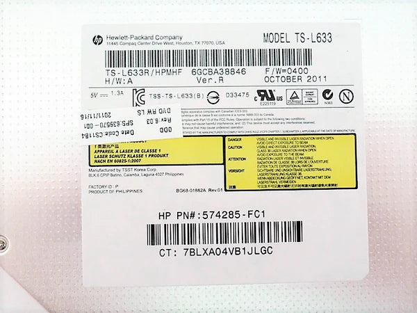 Laptop DVDRW DVD Writer Burner Optical Disk Drive for HP Pavilion G6-1A G6-1B G6T-1A G6T-1C 639570-001 Notebook Computer Used