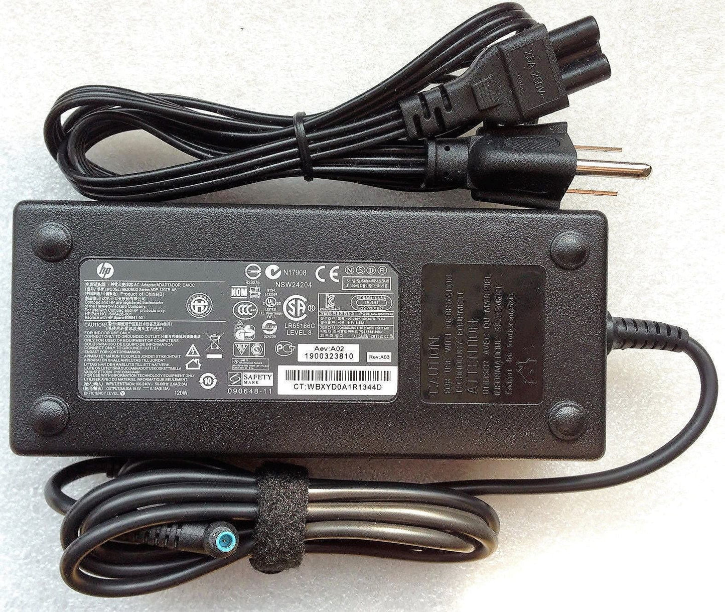 HP Laptop Genuine AC Power Supply Charger Adapter 19.5V 120W for ENVY 15-J 15-Q 15T-J 15T-Q 17-J 17T-J M7-J TouchSmart Omen 15-5000 15-AX 17-W 709984-001 709984-002 709984-003 AD120A07DH HSTNN-LA25 710415-001 New
