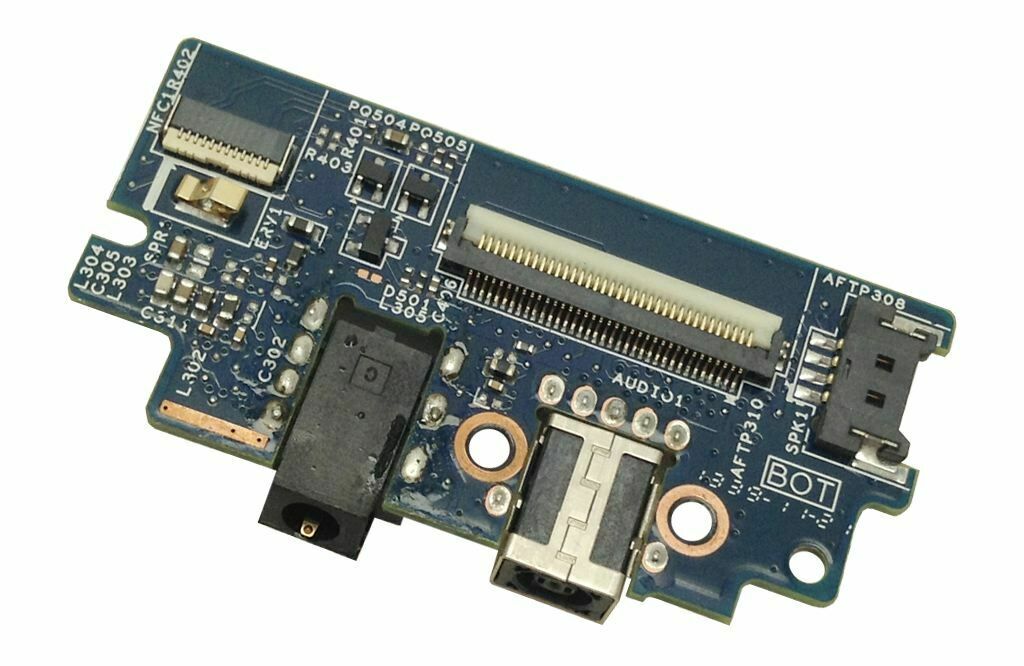 HP Laptop DC Power Jack Audio Board for Pavilion Split X2 13-F 736887-001 48.4IL10.011 New DC In Power Jack Connector Audio Port IO Board