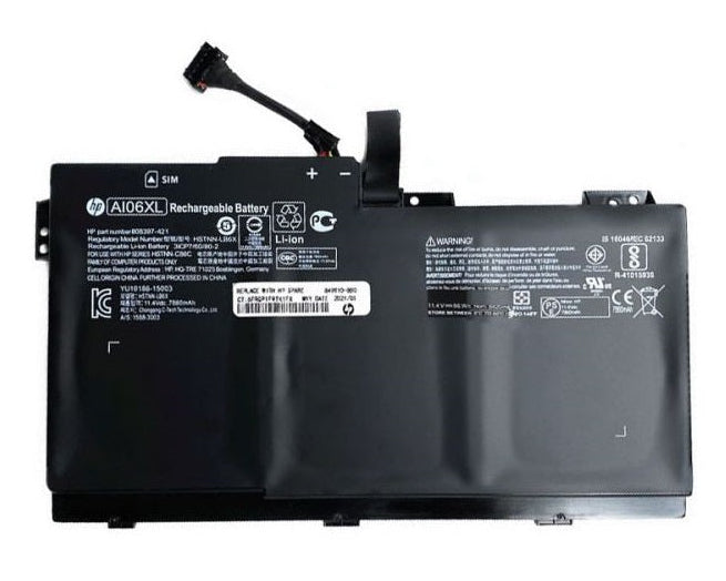New Genuine Laptop Battery Pack for HP ZBook 17 G3 17G3 AI06XL 808451-001 808451-002 808397-421 HSTNN-C86C HSTNN-LB6X Original 6-Cell 96Wh 11.4V