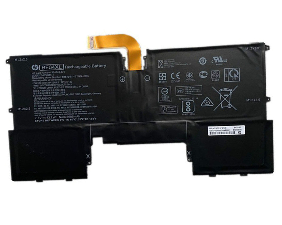 New Genuine Laptop Battery Pack for HP Spectre 13-AF 13-V BF04XL BF04043XL 924843-421 924960-855 HSTNN-C132 TPN-C132 Original 4-Cell 43.Wh 7.7V