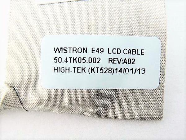 Lenovo New LCD LED Display Video Screen Cable Wistron E49 E49A E49AL E49G E49L 50.4TK05.001 50.4TK05.002 04W4286
