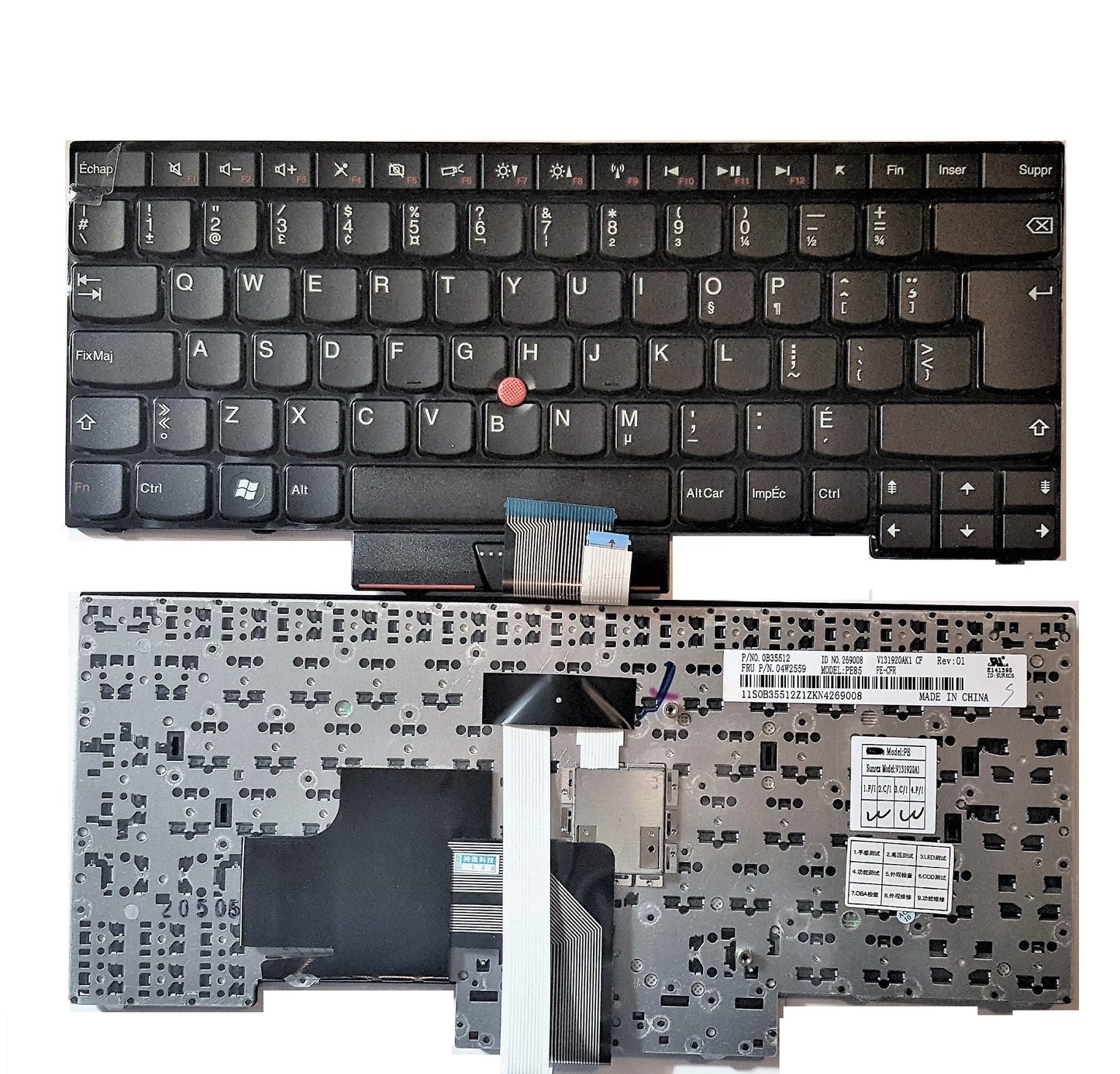 New Laptop French Canadian Keyboard with Pointer for Lenovo ThinkPad E330 E335 E430 E430C E430S E435 E445 L330 S430 T430U 0B35512 V131920AK1 04W2559 Bilingual